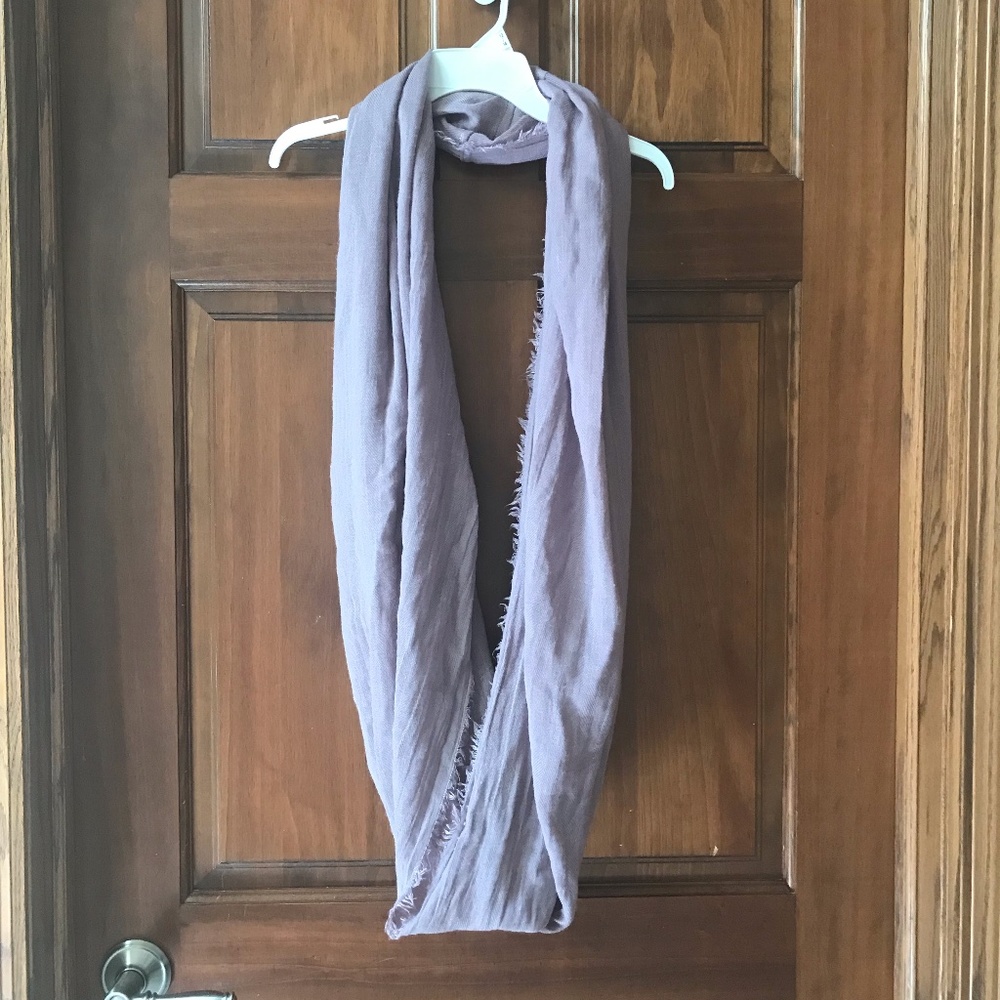 Purple infinity scarf